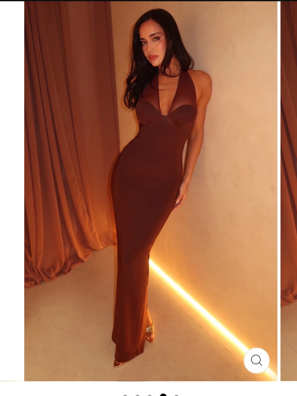 SABLE GOWN- CHOCOLATE